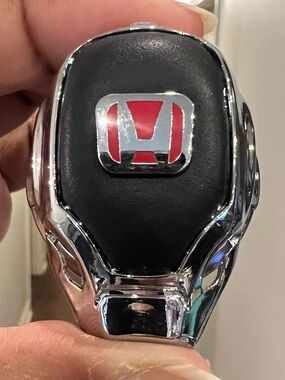 HONDA Black & Chrome Car Auto Start Stop Push Button Engine Ignition Ring Cover